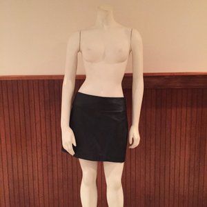 L.A.M.B. Black Leather Skirt - Size 4